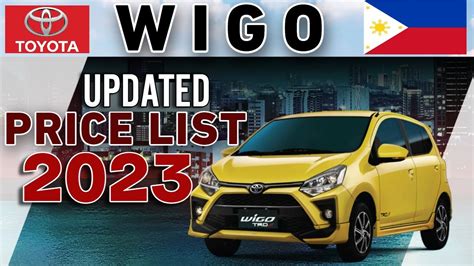 toyota wigo price philippines|philippines toyota price list.